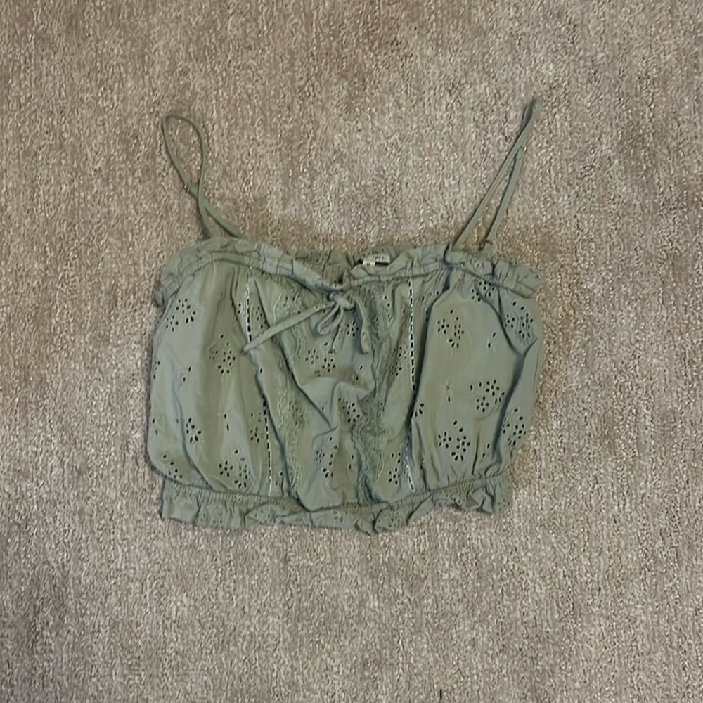 Cute green tank top. Perfect condition.